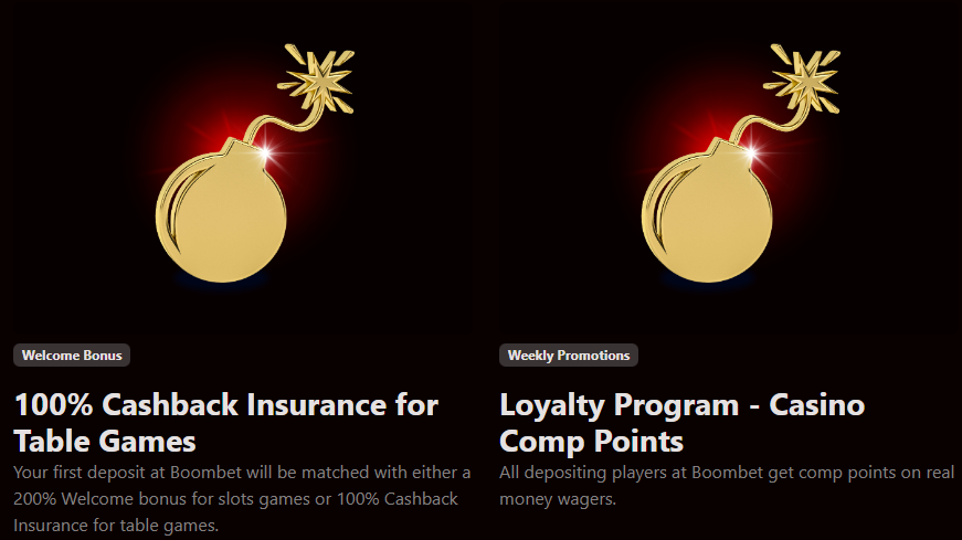 BoomBet Casino Bonus